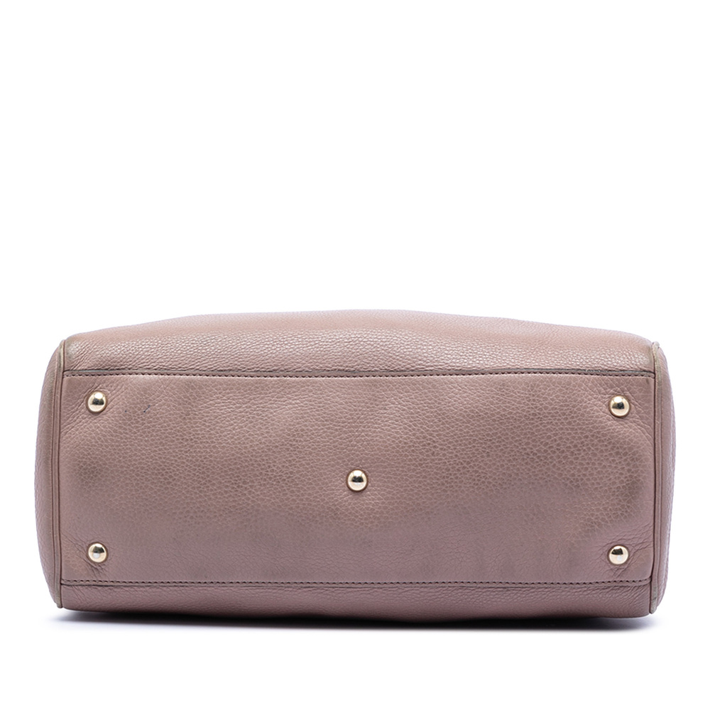 Pre-Loved Gucci Medium Calfskin Bamboo Shopper Satchel - Picture 3 of 7